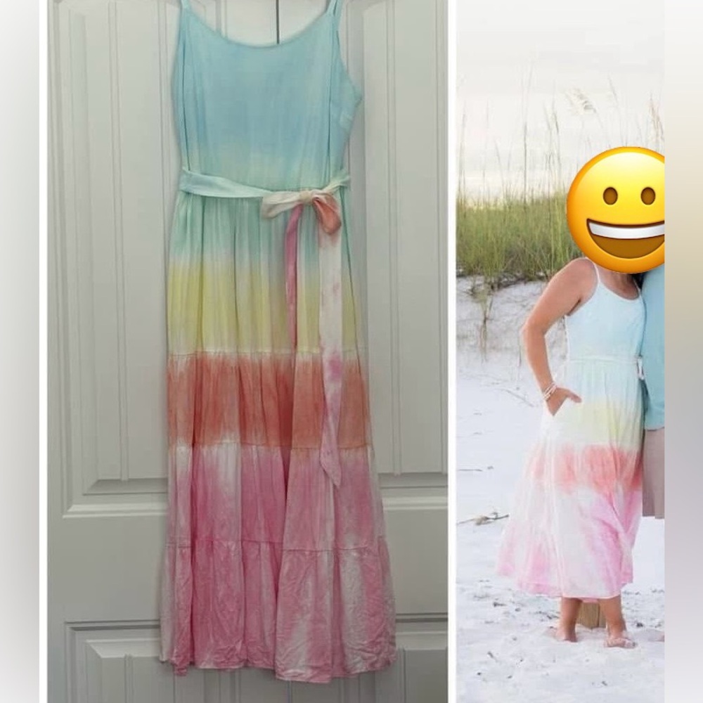 Crown & Ivy Pastel Tie-Dye Dress